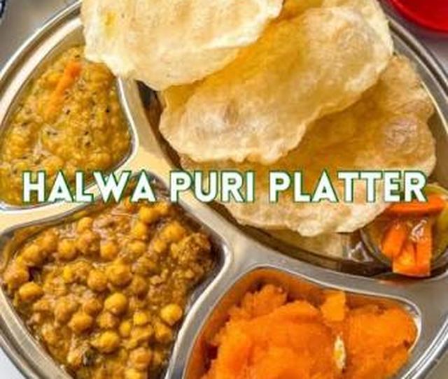 Halwa Puri Platter